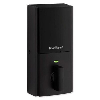 Kwikset Halo Touch Wi-Fi Contemporary Fingerprint Smart Lock, Matte Black